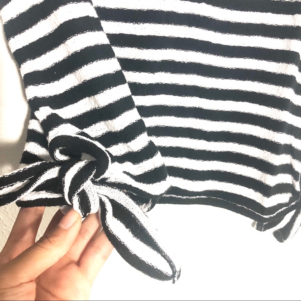 nwt madewell • stripe side tie tshirt - Picture 3 of 7
